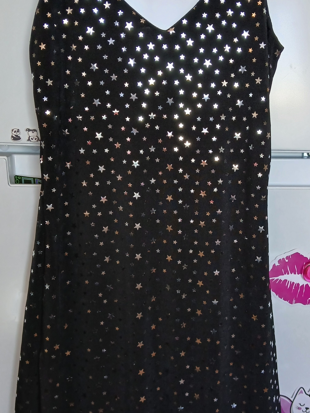 Wild Honey Black Star-Print Mini Dress